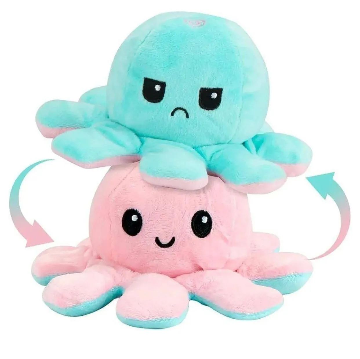 The Mood-Switch Octopus – Reversible Plush Emotion Gift