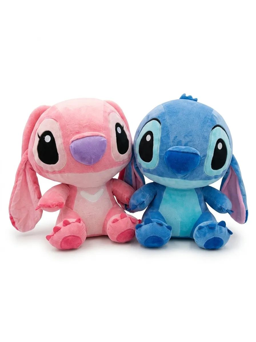 Stitch & Angel Plush Set