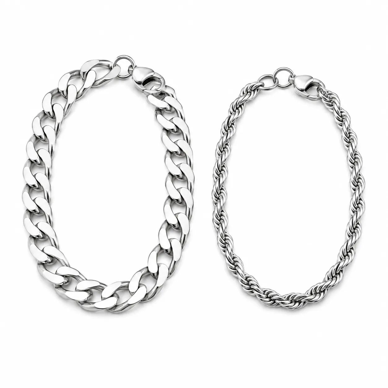 Silver Duo Link Set