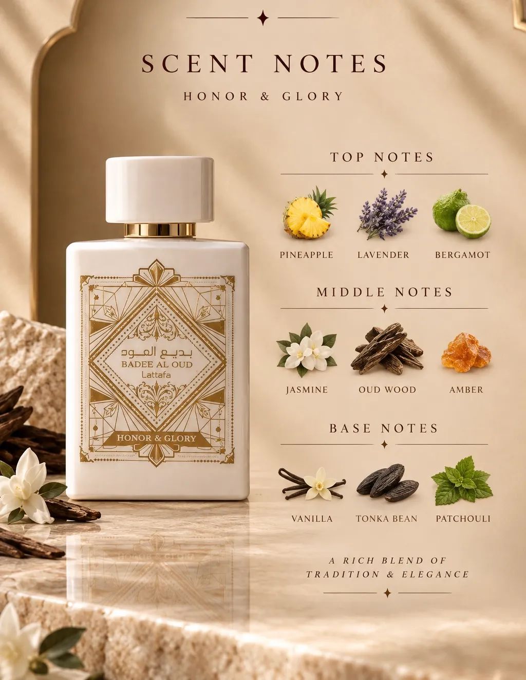 Lattafa Bade’e Al Oud – Honor & Glory