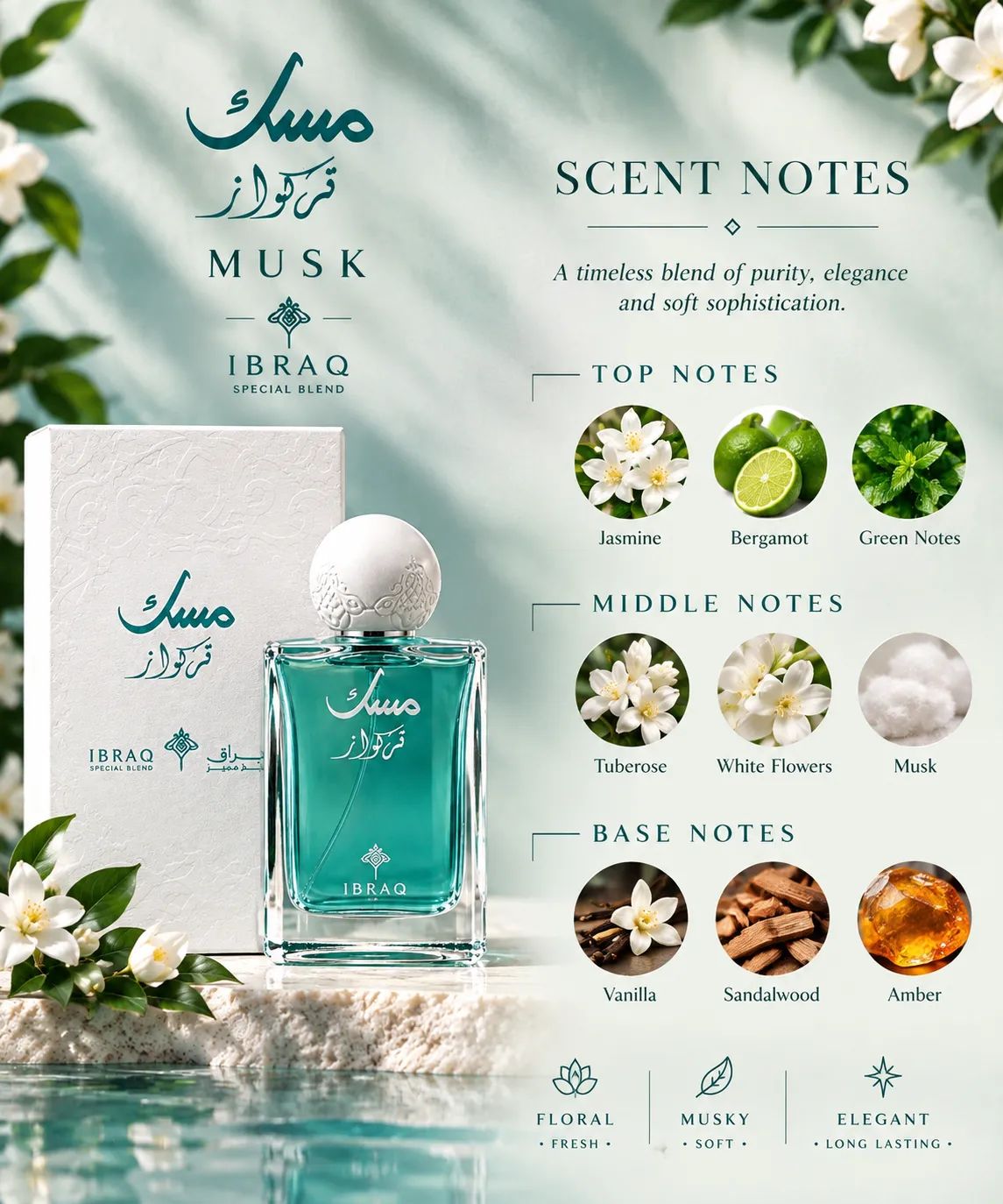 IBRAQ MUSK TURQUOISE