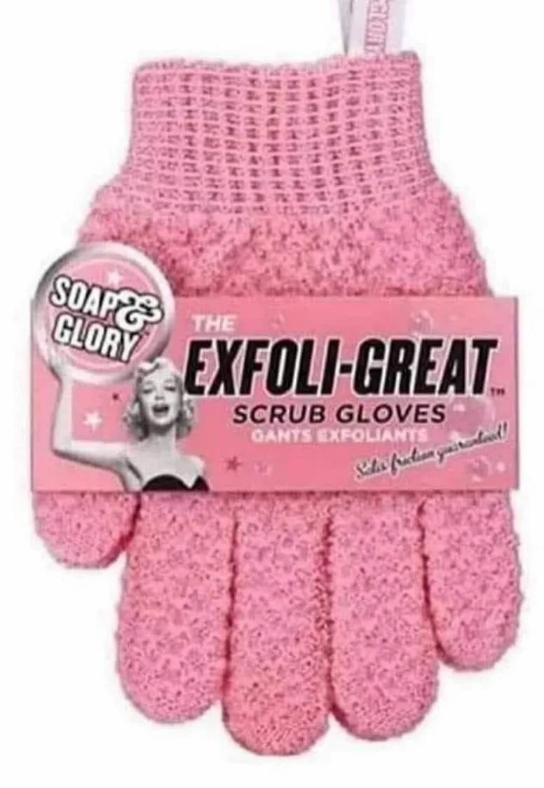 exfoliating scrub gloves