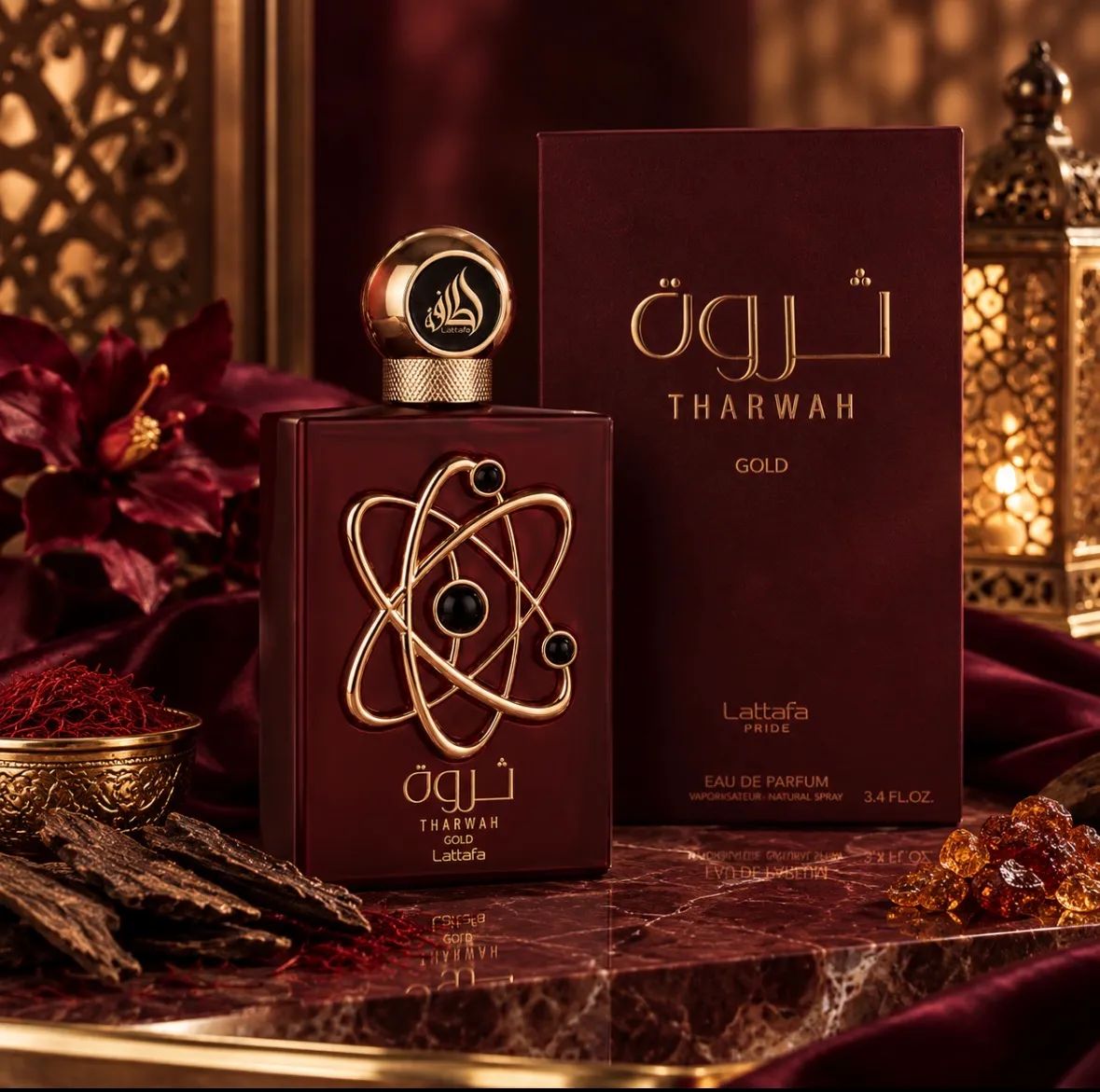 THARWAH GOLD RED LATTAFA 
