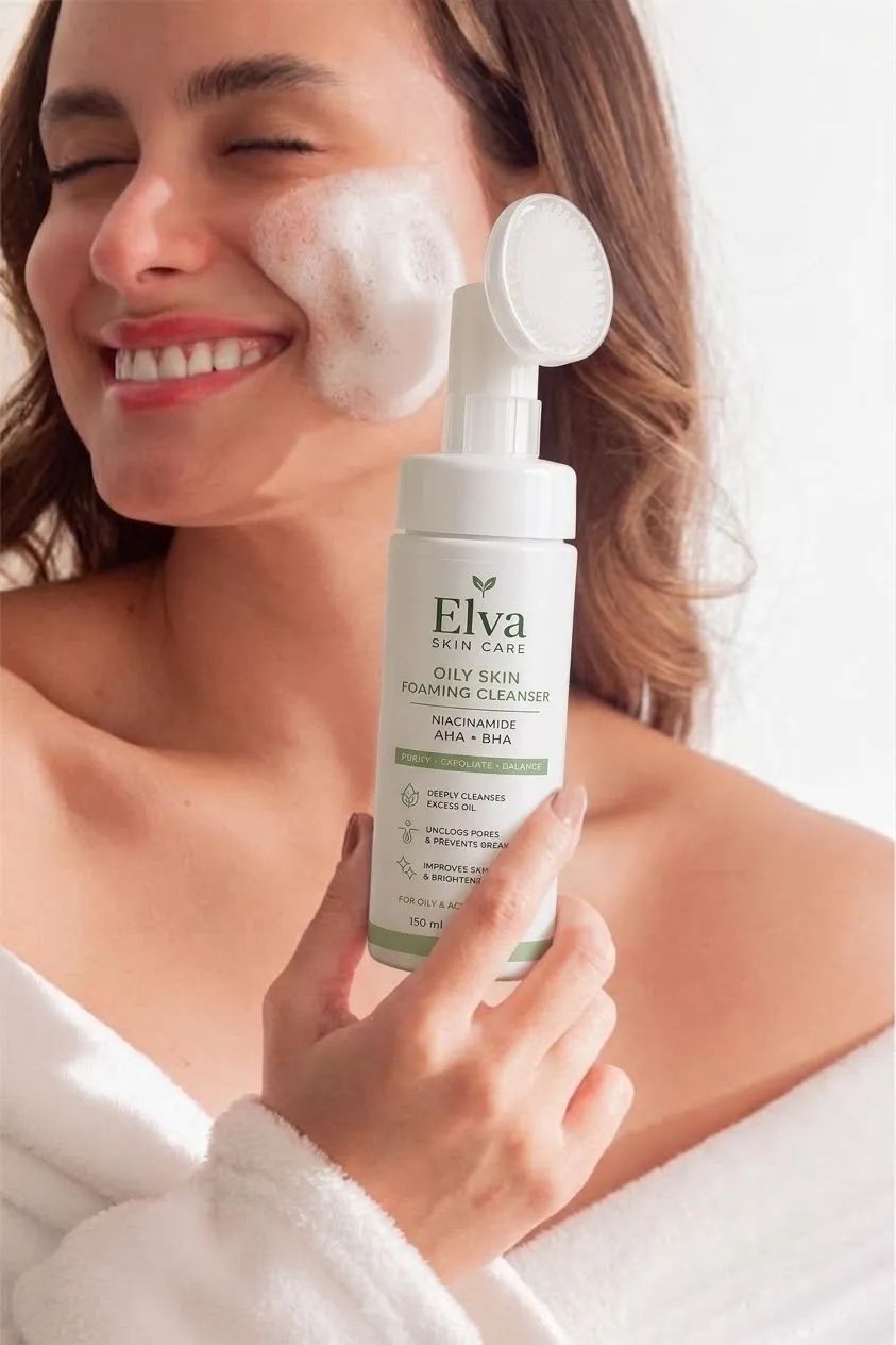 Elva facial cleanser for oily skin