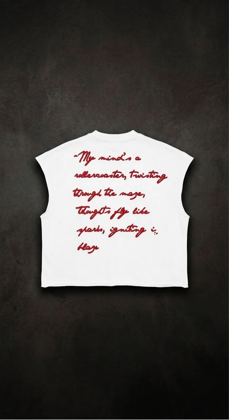 White Sleeveless t-shirt