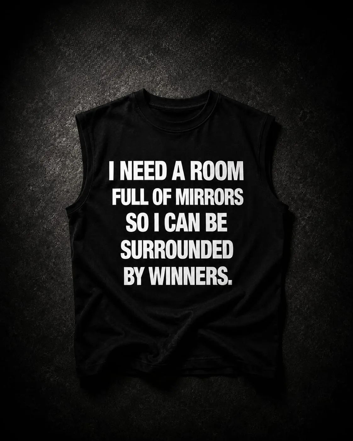 Black Sleeveless t-shirt