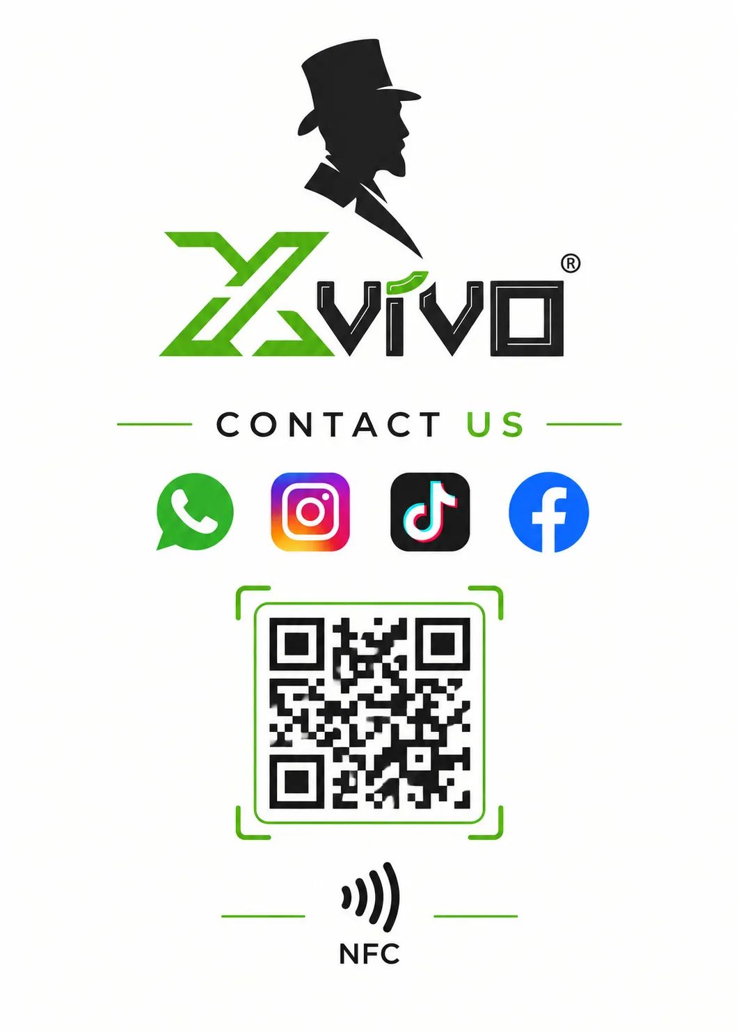 TapCards social media stand
