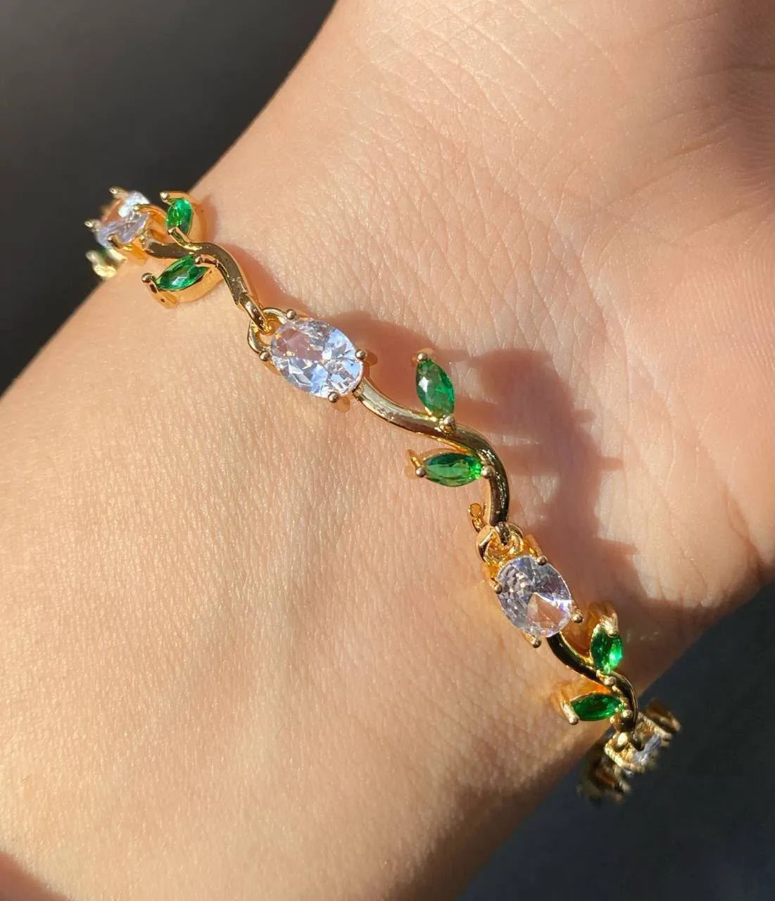 Emerald Gold Bracelet