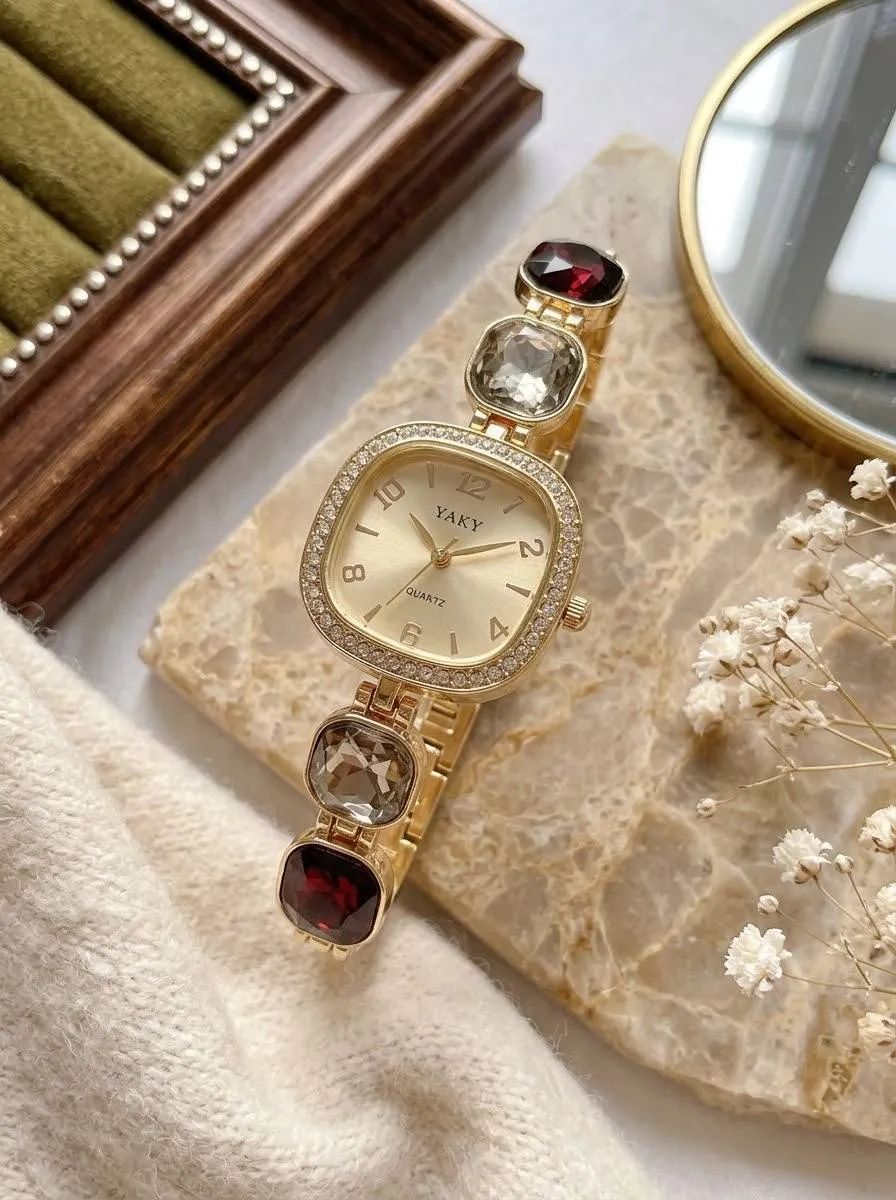 YAKY Gemstone Bracelet Watch